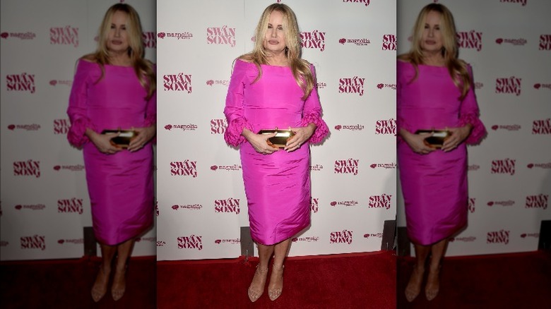 Jennifer Coolidge in pink dress