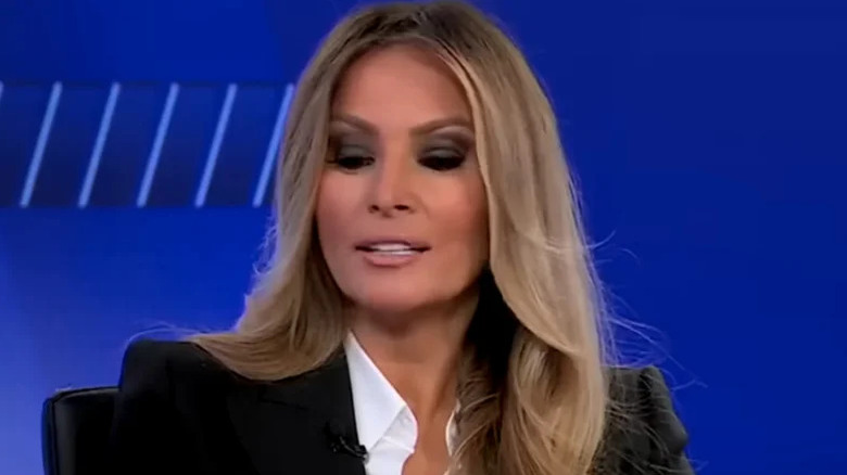 Melania Trump speaking on Fox News' The Five