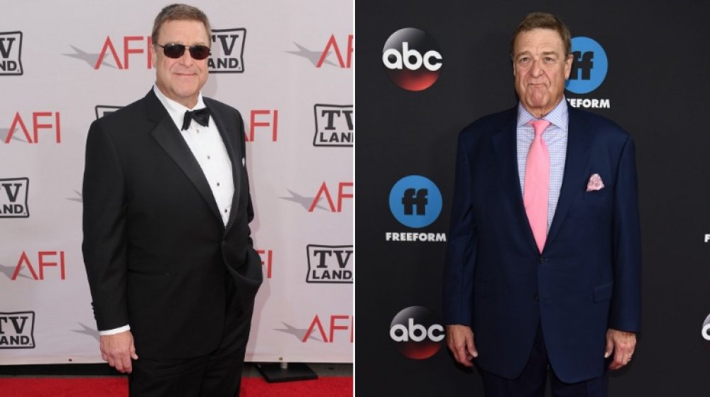 John Goodman, who had a celebrity weight loss transformation, in 2010 and 2019