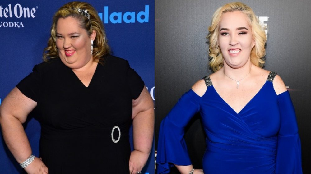 June Shannon, who had a celebrity weight loss transformation, in 2012 and 2019