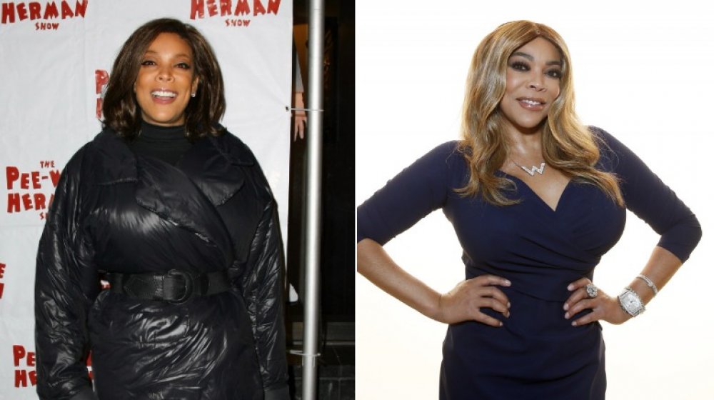 Wendy Williams, who had a celebrity weight loss transformation, in 2010 and 2019