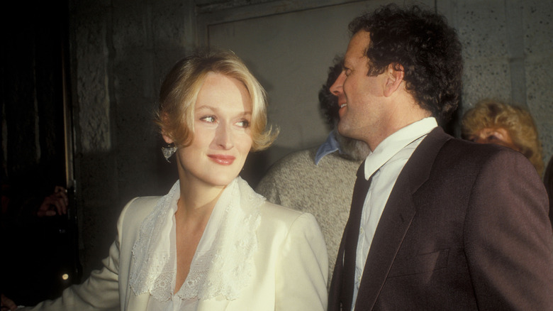 Meryl Streep and Don Gummer wearing formalwear in 1983