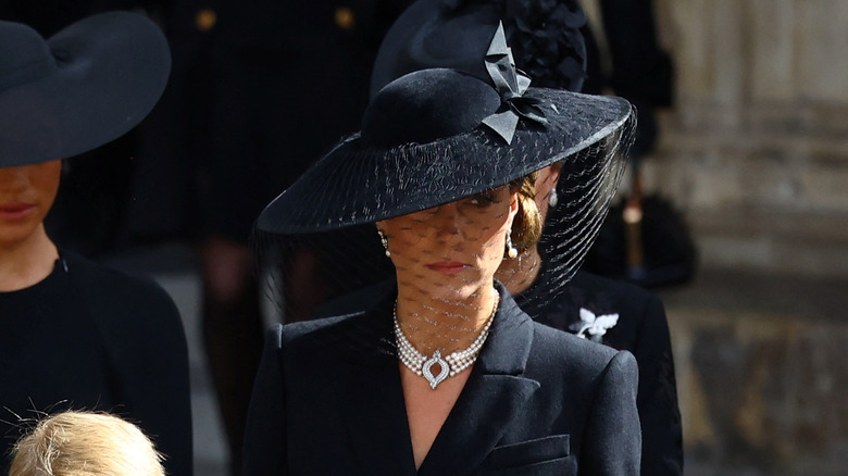 Kate Middleton at the queen's funeral
