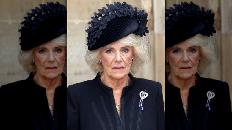 Queen Camilla at funeral