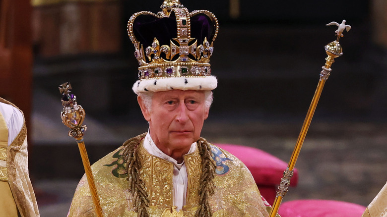 King Charles at his coronation