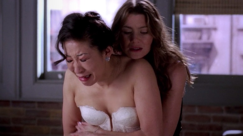 Meredith Grey and Cristina Yang on Grey's Anatomy 