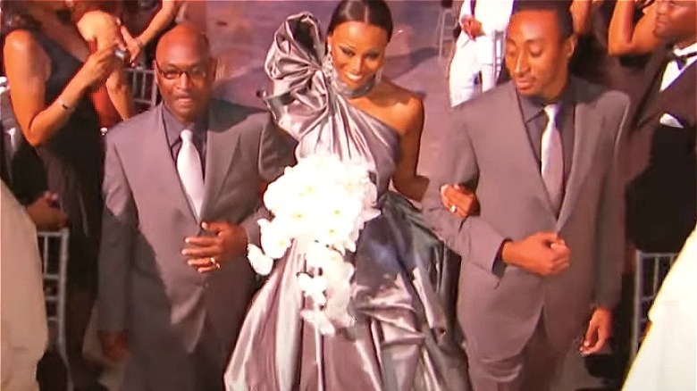 cynthia bailey wedding dress gray