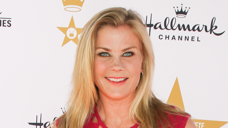 Alison Sweeney poses at a Hallmark event