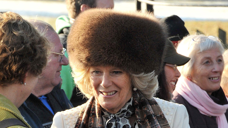 Camilla Parker Bowles in Russian hat