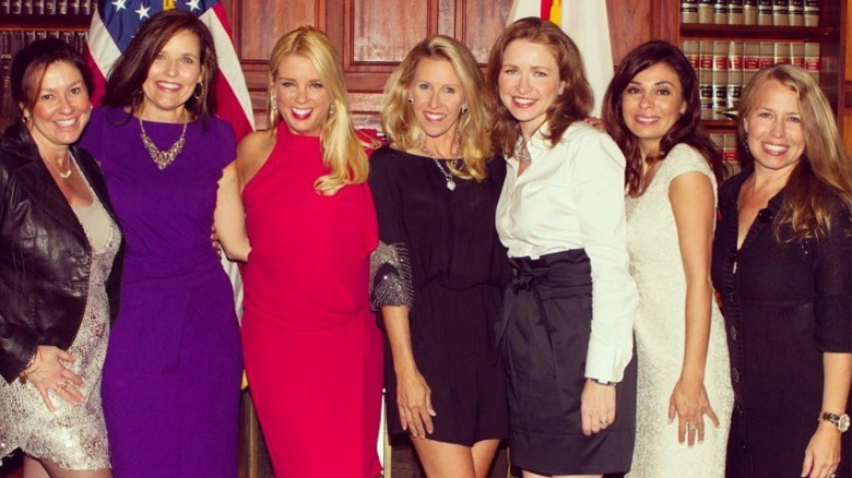 Pam Bondi poses with friends in the Governor's Club of Tallahassee