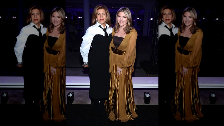 Hoda Kotb and Jenna Bush Hager attend the Sergio Hudson Fall/Winter '24 show at New York Fashion Week on February12, 2024