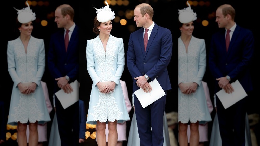 Kate Middleton standing with Prince William 