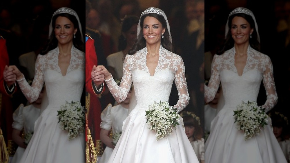 Kate Middleton on her wedding day