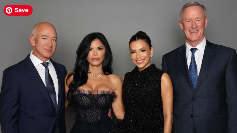 Jeff Bezos, Lauren Sanchez, Eva Longoria, William McRaven