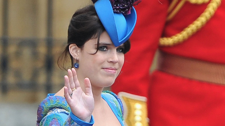 Princess Eugenie waving