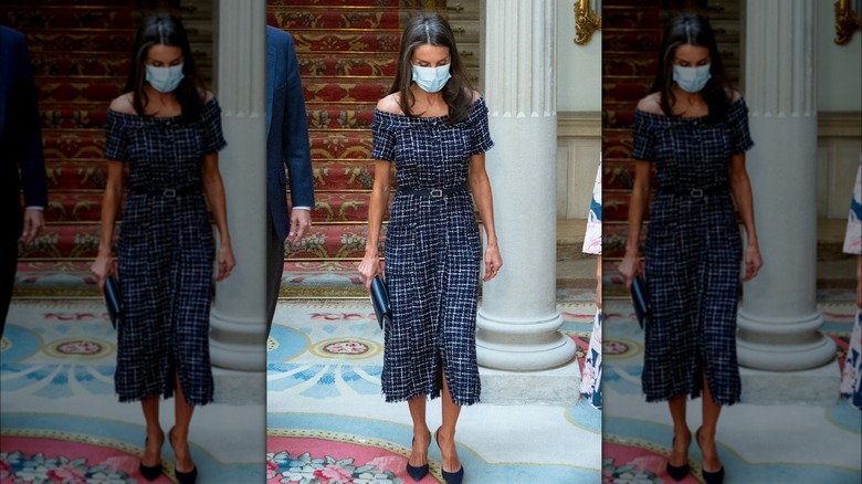 Queen Letizia wears Zara tweed