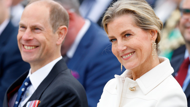 Prince Edward and Sophie smiling