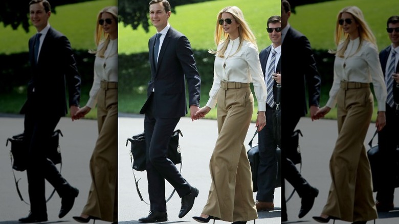 Ivanka Trump and husband walking