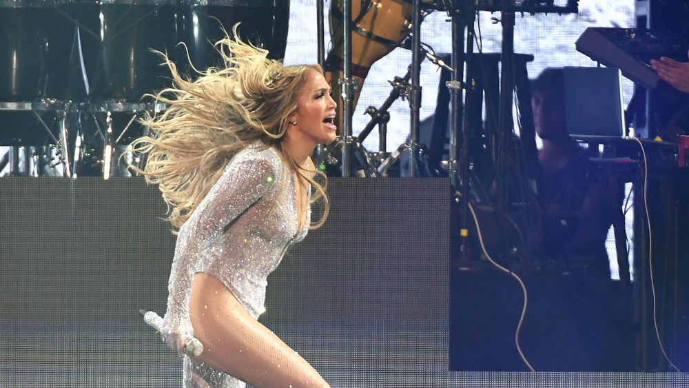 Jennifer Lopez performing during her It's My Party tour