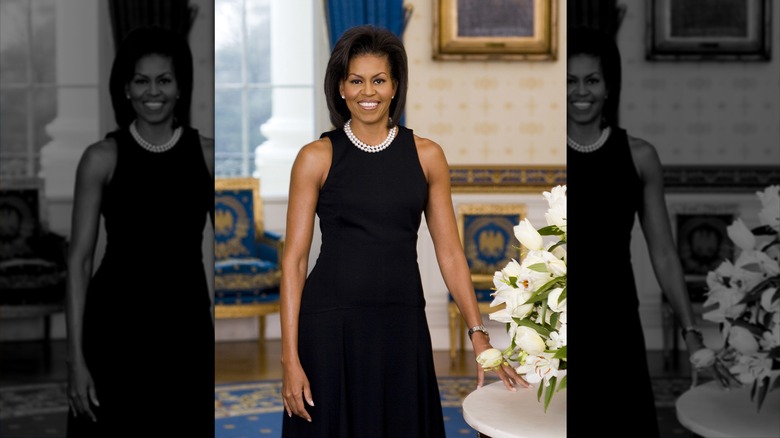 Michelle Obama's official White House portrait 