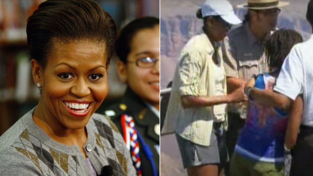 presidential family member Michelle Obama, Michelle Obama wearing shorts, which some deemed inappropriate