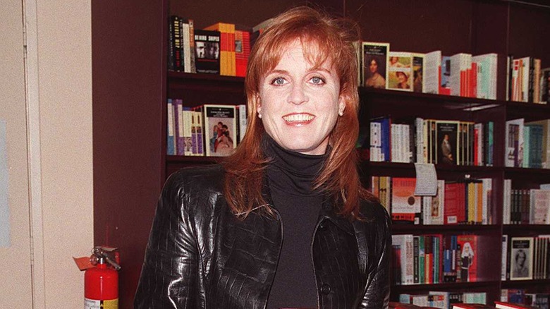 Sarah Ferguson smiling in Pasadena