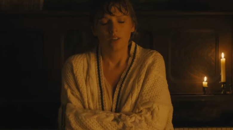 Taylor Swift in Cardigan music video