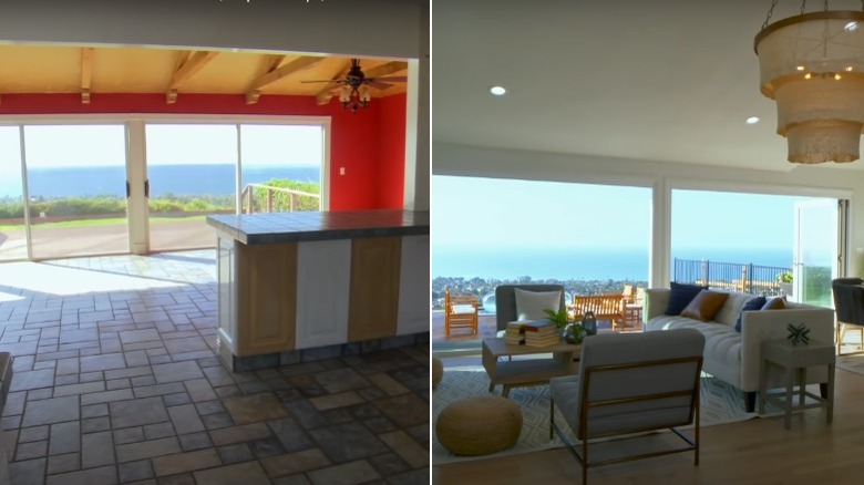 Before and after seaside home