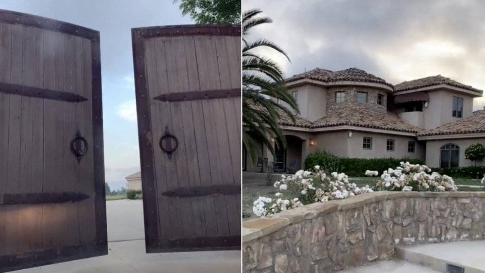 a TikTok home with castle gates