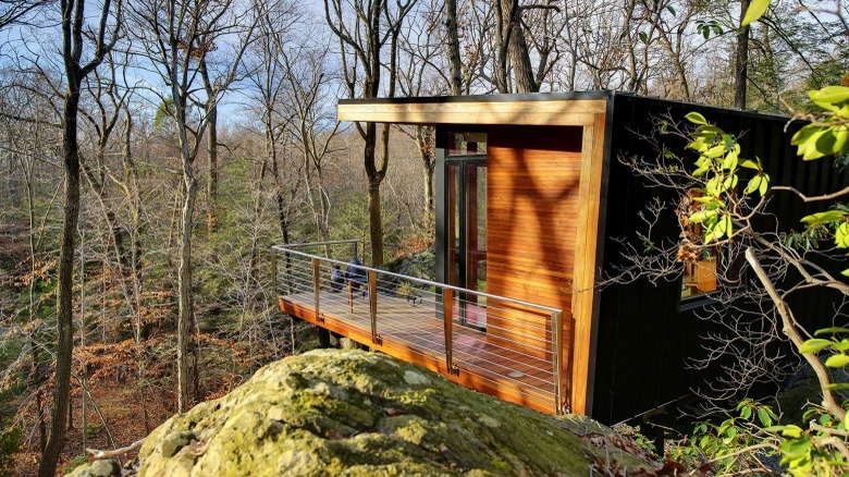 tiny house in the woods