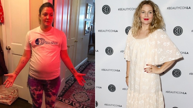 Drew Barrymore before and after