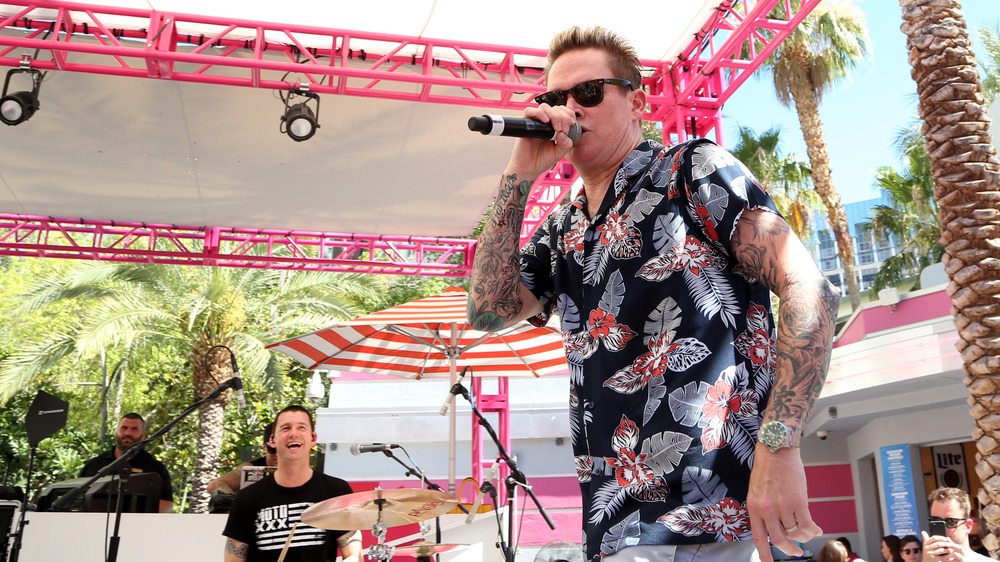 Mark McGrath on stage