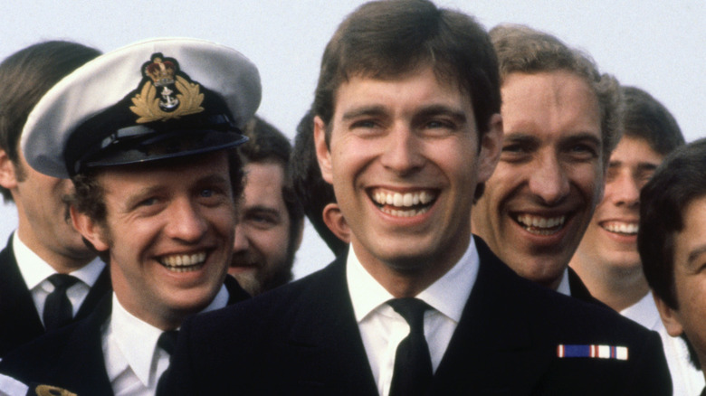 Prince Andrew in navy uniform 