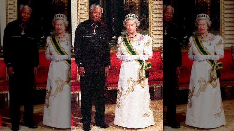 Nelson Mandela, Queen Elizabeth in 2000