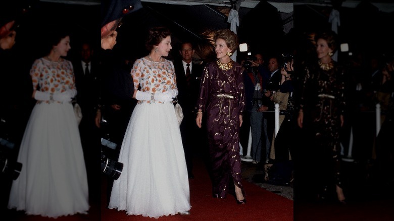 Queen Elizabeth with Nancy Reagan, 1983