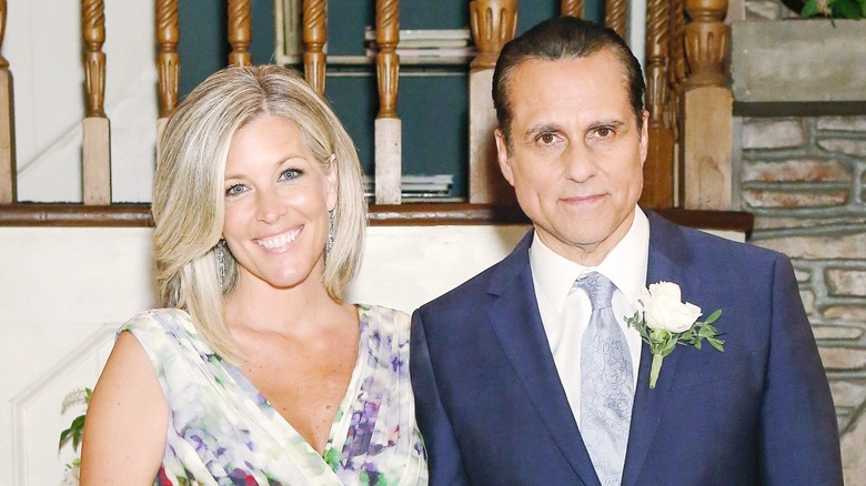 Laura Wright and Maurice Benard smiling