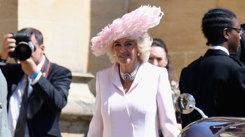 Camilla Queen Consort at a wedding 