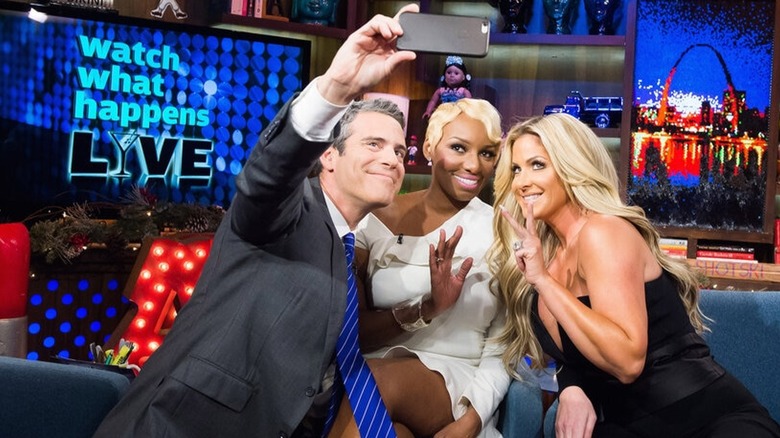 RHOA's NeNe and Kim with Andy Cohen