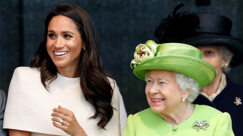 Meghan Markle and Queen Elizabeth II at an event 