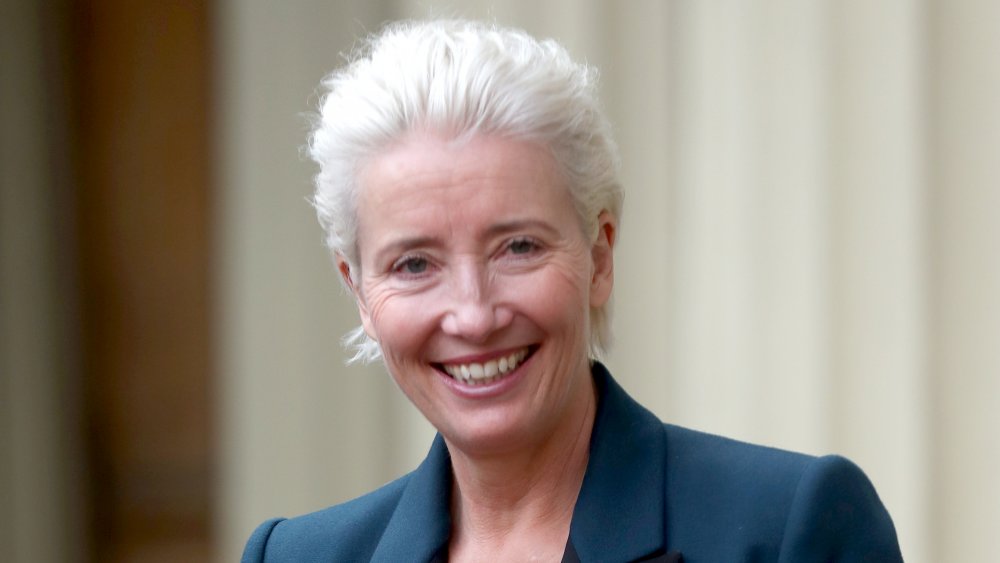 Emma Thompson, showing off a popular haircut for older women