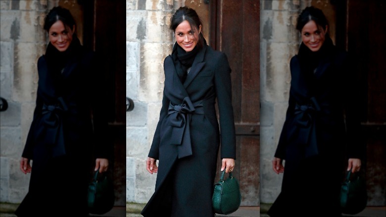 Meghan Markle in all black 