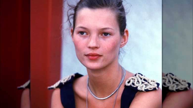 Teenaged Kate Moss without makeup