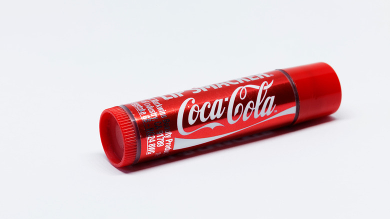 A retro tube of cola-flavored Lip Smacker