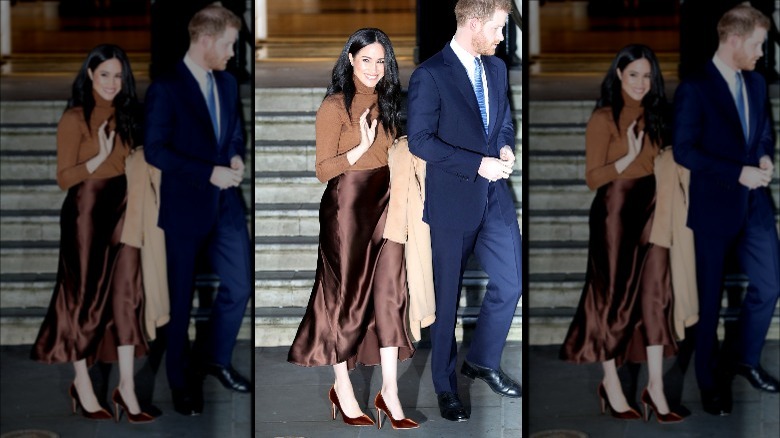 Meghan Markle wearing Jimmy Choo pumps