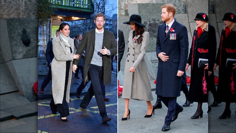 Meghan Markle wearing thick heels