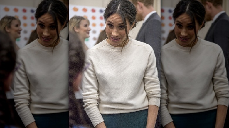 Meghan Markle speaking at event