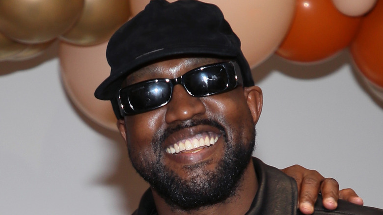 Kanye West smiling