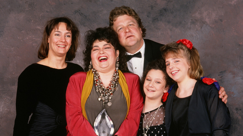 Roseanne Barr and the cast of Roseanne