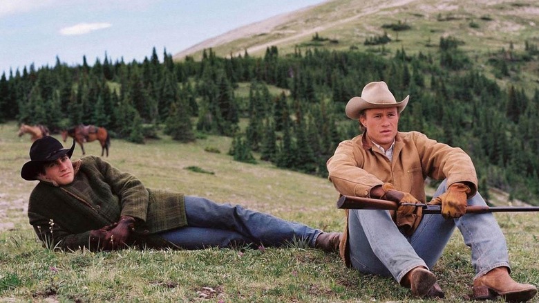 Jake Gyllenhaal and Heath Ledger in Brokeback Mountain