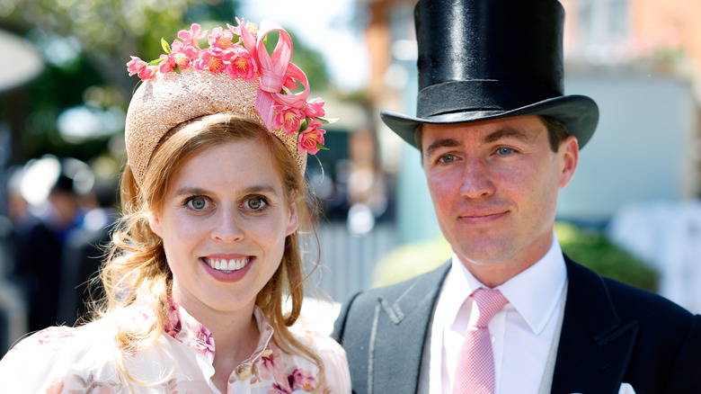 Princess Beatrice with her husband, Eduardo Mozzi